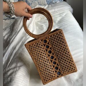 NWT Anthropologie basket purse